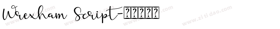 Wrexham Script字体转换